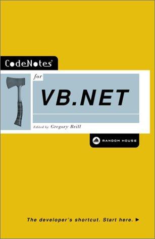 Cover for CodeNotes for VB.NET (Codenotes Series)
