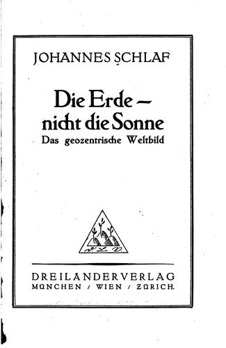 Cover for Die Erde