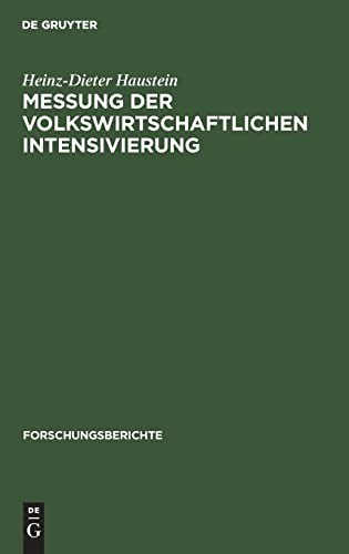 Cover for Messung der volkswirtschaftlichen Intensivierung