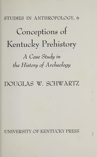 Cover for Conceptions of Kentucky prehistory
