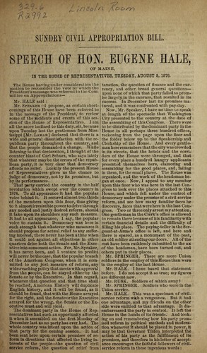Cover for [Republican campaign literature, 1876]