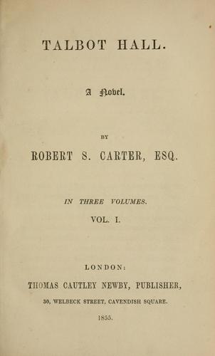 Cover for Talbot Hall