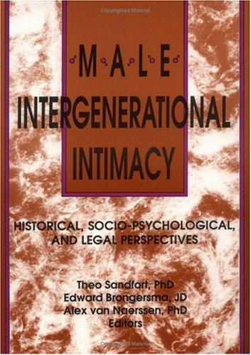 Cover for Male Intergenerational Intimacy