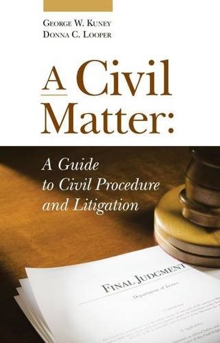 Cover for Civil Matter