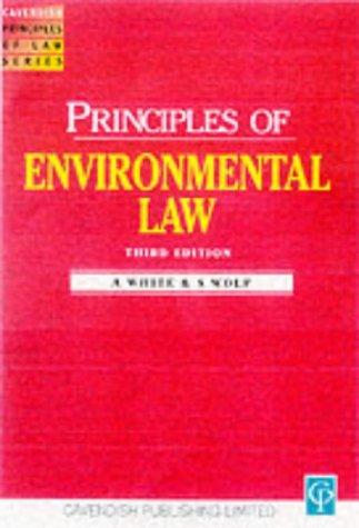 Cover for Principles of Environmental Law (Principles of Law Series)