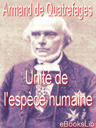 Cover for Unite de l'espece humaine