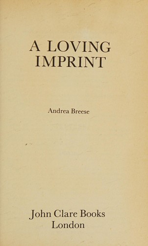 Cover for A loving imprint.