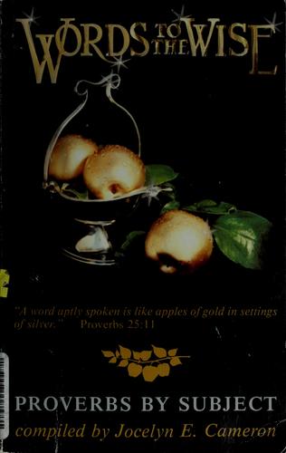 Cover for Words to the wise