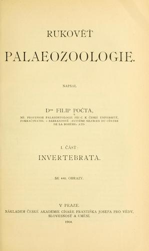 Cover for Rukov palaeozoologie.