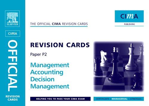 Cover for CIMA Revision Cards Mangement Accounting Decision Management (CIMA  Managerial Level 2008) (CIMA  Managerial Level 2008)