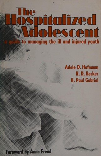 Cover for The hospitalized adolescent
