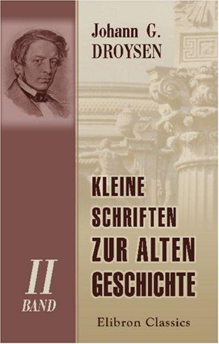 Cover for Kleine Schriften zur alten Geschichte