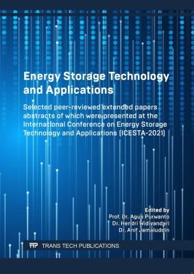 Cover for Energy Storage Technology and Applications