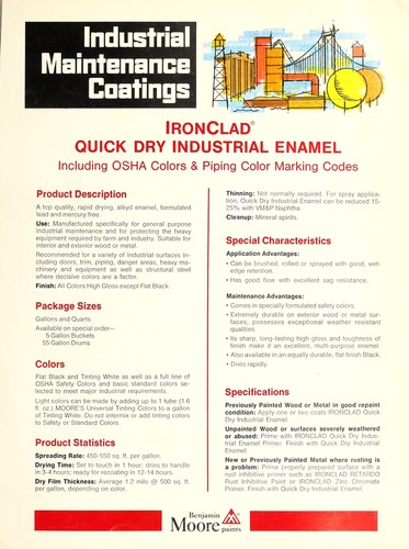 Cover for Industrial maintenance coatings