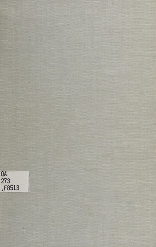 Cover for Probability and statistics.