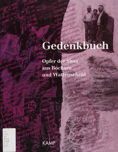 Cover for Gedenkbuch Opfer der Shoa aus Bochum und Wattenscheid