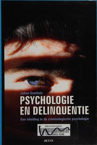 Cover for Psychologie en delinquentie