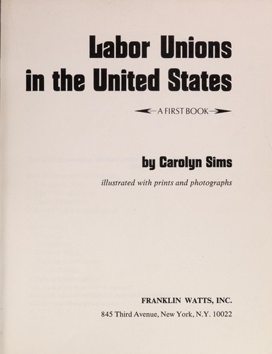 Cover for Labor unions in the United States.