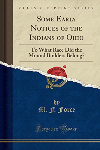 Cover for Some Early Notices of the Indians of Ohio
