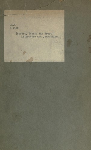 Cover for Literature and journalism