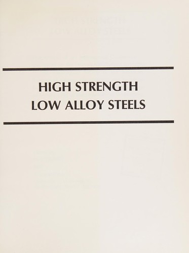 Cover for High strength low alloy steels