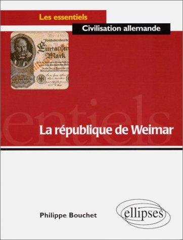Cover for La République de Weimar