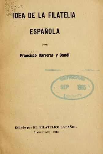 Cover for Idea de la filatelia española