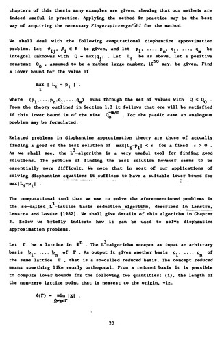 Cover for Algorithms for diophantine equations