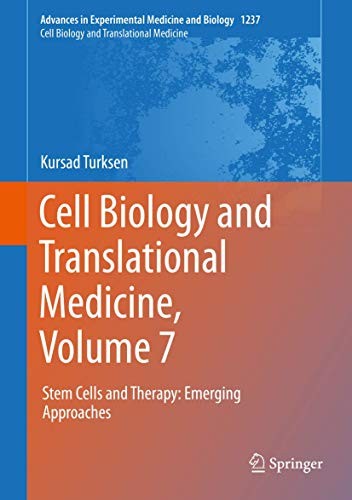 Cover for Cell Biology and Translational Medicine, Volume 7 : Stem Cells and Therapy