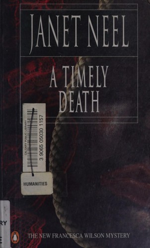Cover for A timely death