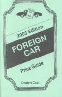 Cover for Dealers Cost Foreign Cars for 2003 (Dealers Cost Foreign Cars)