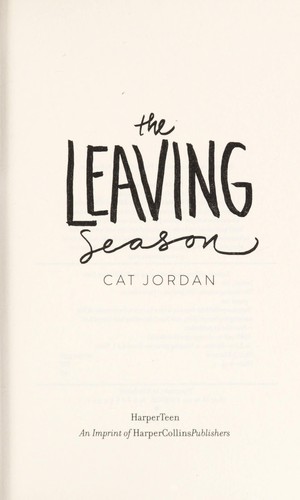 Cover for The leaving season
