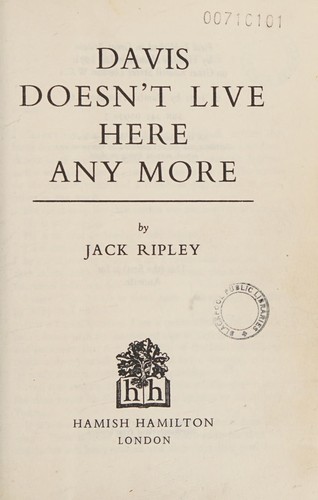 Cover for Davis Doesn't Live Here Any More