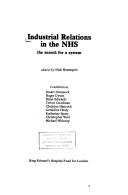 Cover for Industrial relations in the NHS