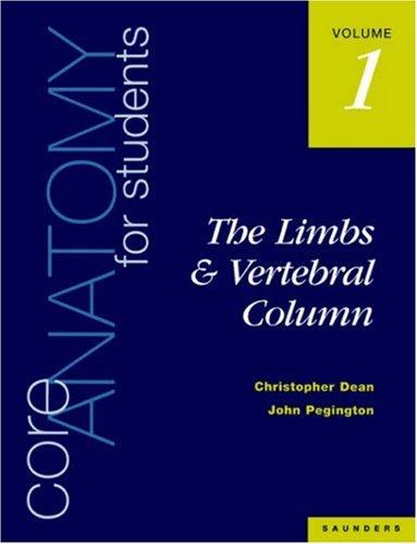 Cover for Core Anatomy for Students: Vol. 1