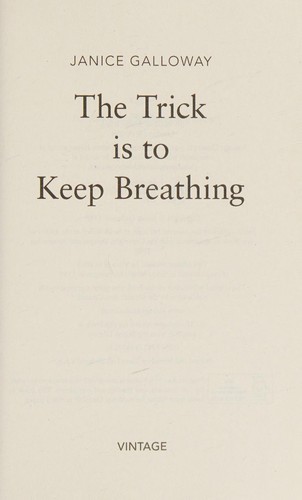 Cover for Trick Is to Keep Breathing