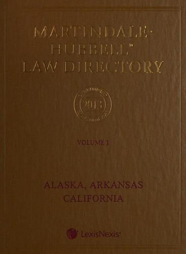Cover for Martindale-Hubbell Law Directory