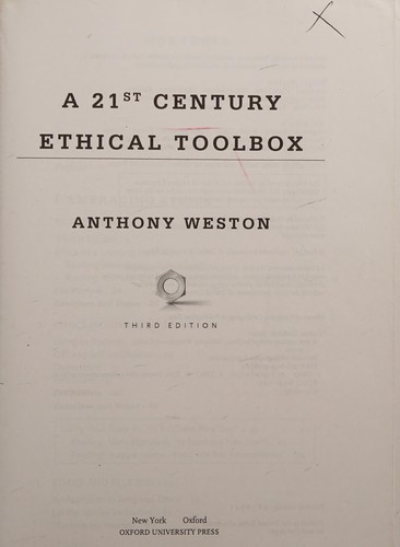 Cover for 21st Century Ethical Toolbox