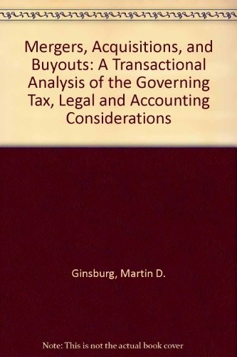 Cover for Mergers, Acquisitions, and Buyouts