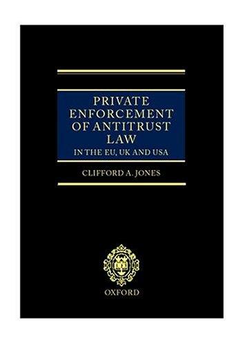 Cover for Private enforcement of antitrust law in the EU, UK, and USA