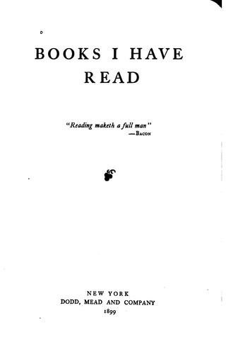 Cover for Books I Have Read