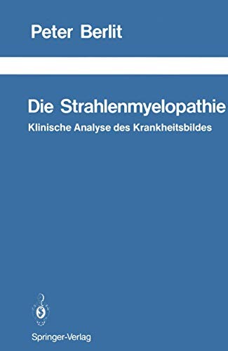 Cover for Die Strahlenmyelopathie