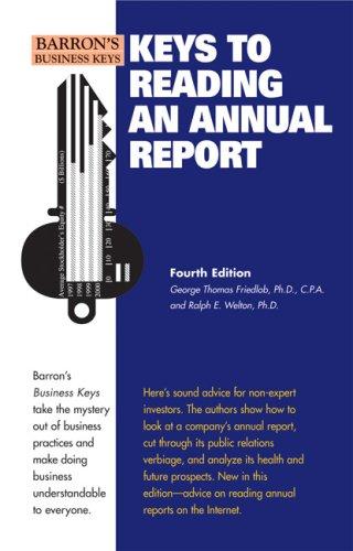 Cover for Keys to Reading an Annual Report (Keys to Reading An Annual Report)