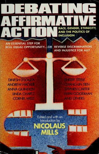 Cover for Debating affirmative action
