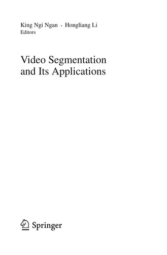 Cover for Video segmentation and its applications