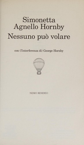 Cover for Nessuno puo volare (Italian Edition)