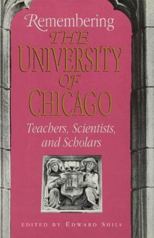 Cover for Remembering the University of Chicago