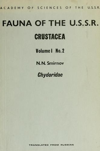 Cover for Fauna of the U.S.S.R.: Crustacea (Fauna SSSR: Rakoobraznye)