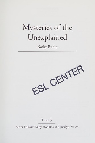 Cover for Mysteries of the Unexplained