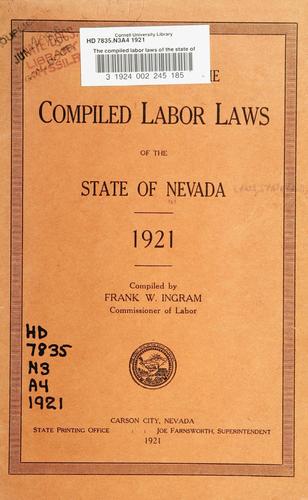 Cover for The compiled labor laws of the state of Nevada